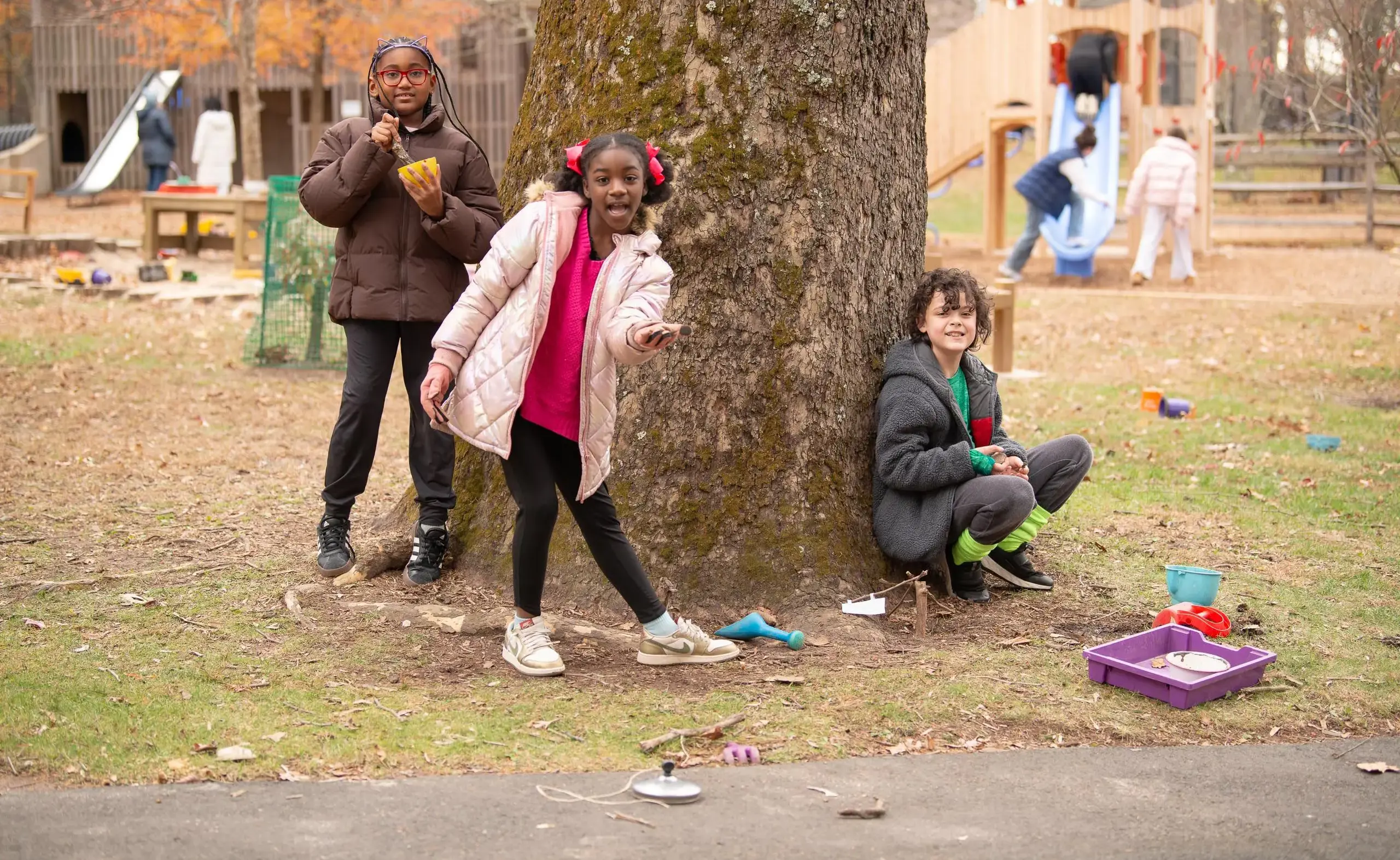 Kids playing outside