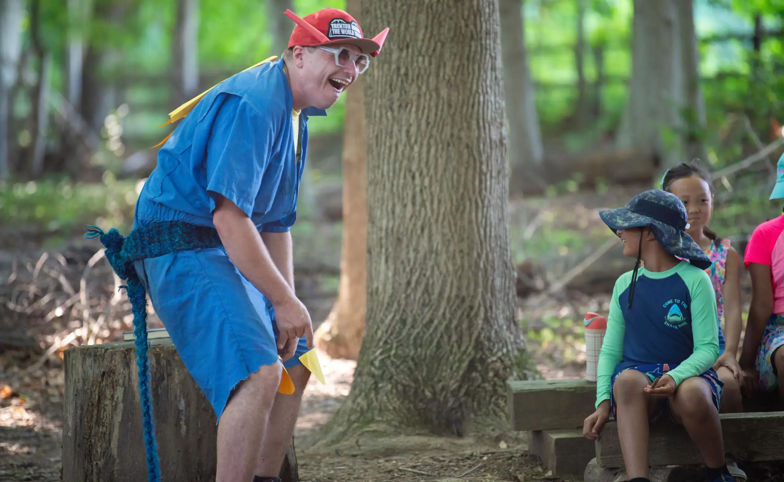 Summer Camp performance taking place at campfire